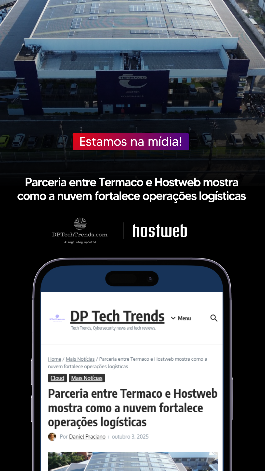 Parceria entre Termaco e Hostweb mostra como a nuvem fortalece operações logísticas