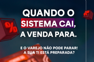 Quando o sistema cai, a venda para